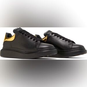 Alexander McQueen Oversized Sneakers - Black and Gold - size:12 Men’s